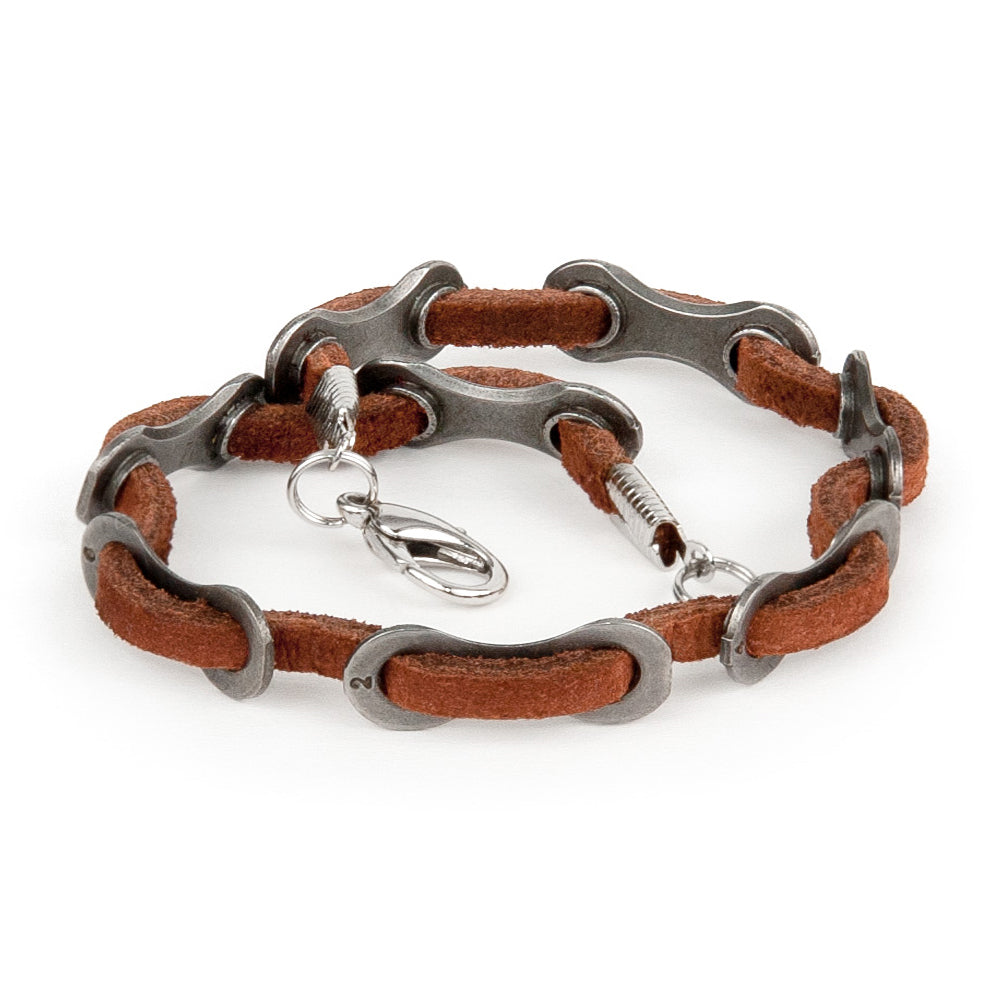 Cyclist Leather Bracelet