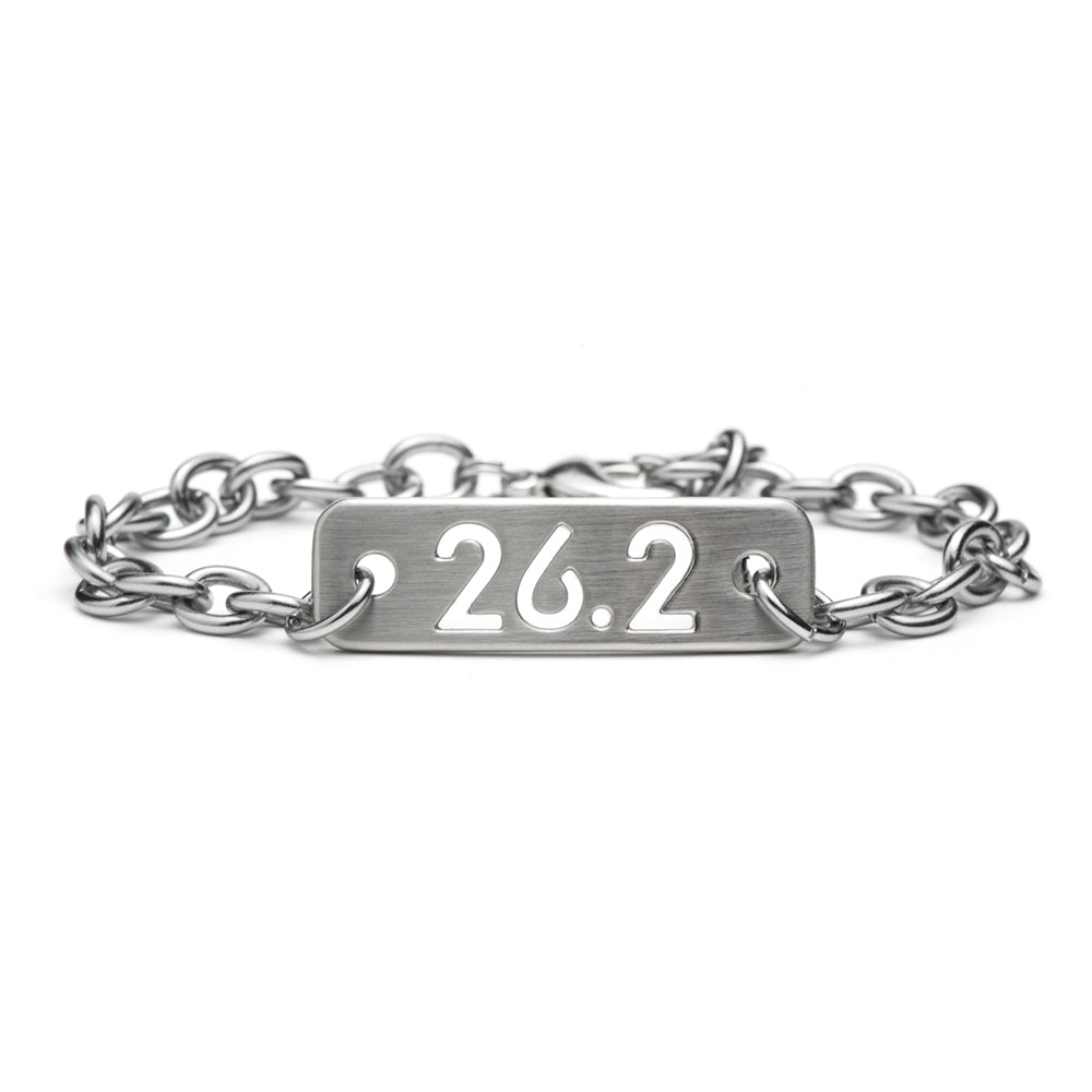 26.2 Marathon Running Chain Bracelet - ATHLETE INSPIRED running jewelry