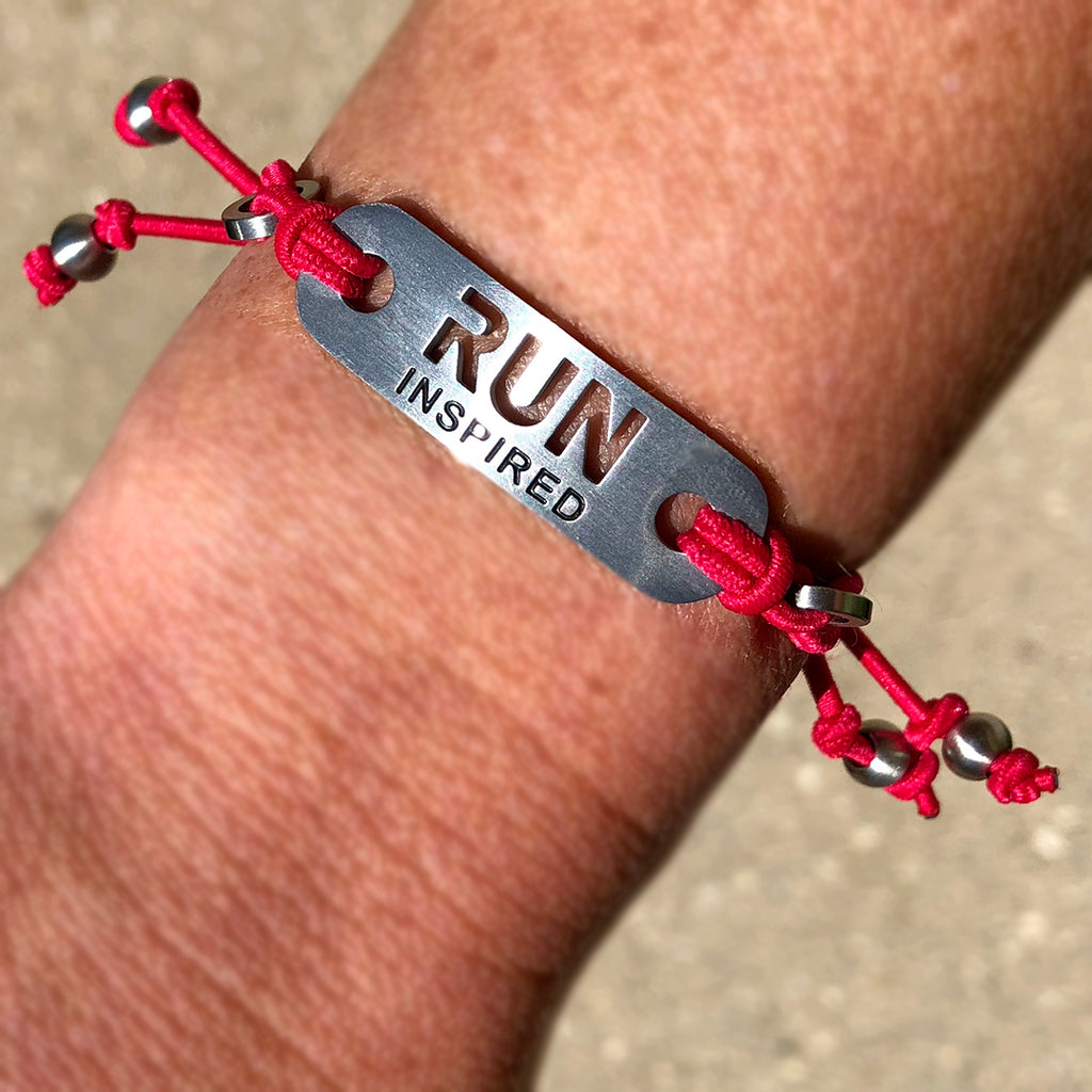 RUN INSPIRED Adjustable Stretch Bracelet - ATHLETE INSPIRED - running bracelet, running jewelry