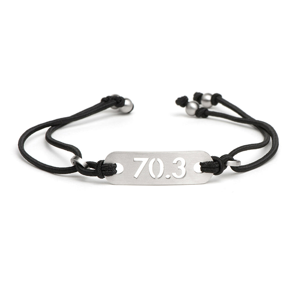 70.3 Half Iron Distance Adjustable Stretch Bracelet