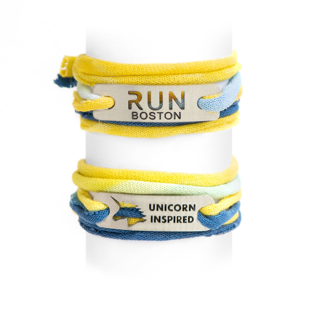 ATHLETE INSPIRED - RUN BOSTON, Unicorn Inspired Bracelet, Run Boston Bracelet, Boston Marathon Gift, Race Gift