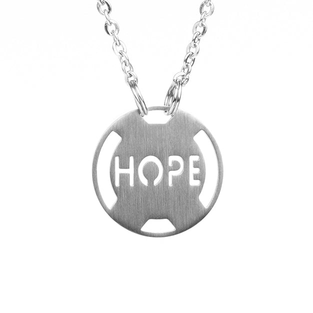 Inspirational Necklace Athlete Inspired, Motivational stainless steel jewelry, Live, Inspire, Hope Dream