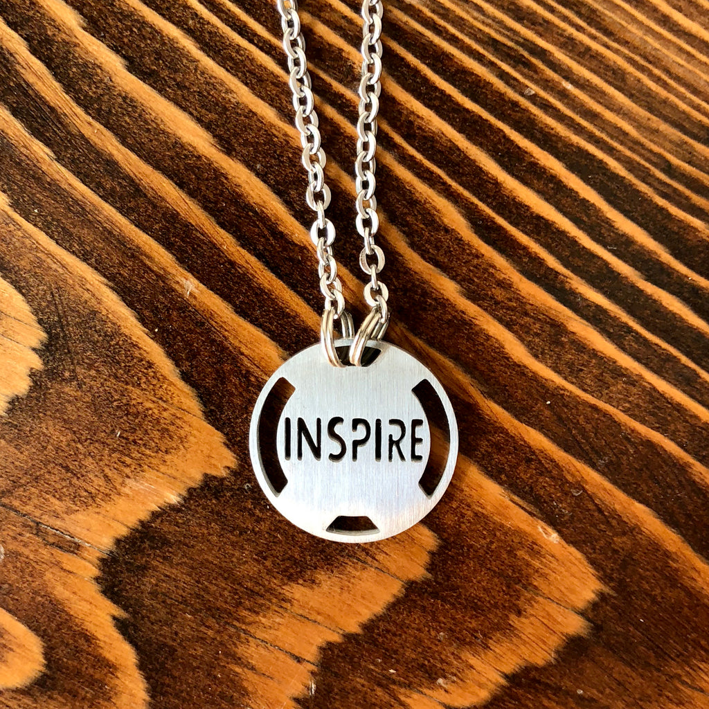 INSPIRE Stainless Steel Inspirational Necklace - ATHLETE INSPIRED Inspirational Jewelry