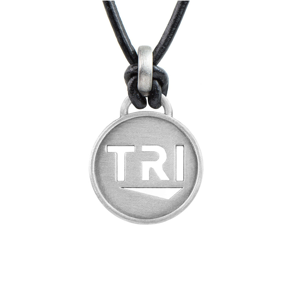 TRI Pendant Triathlon Necklace - ATHLETE INSPIRED triathlon jewelry, TRI necklace, TRI jewelry, Ironman Necklace, Ironman necklace