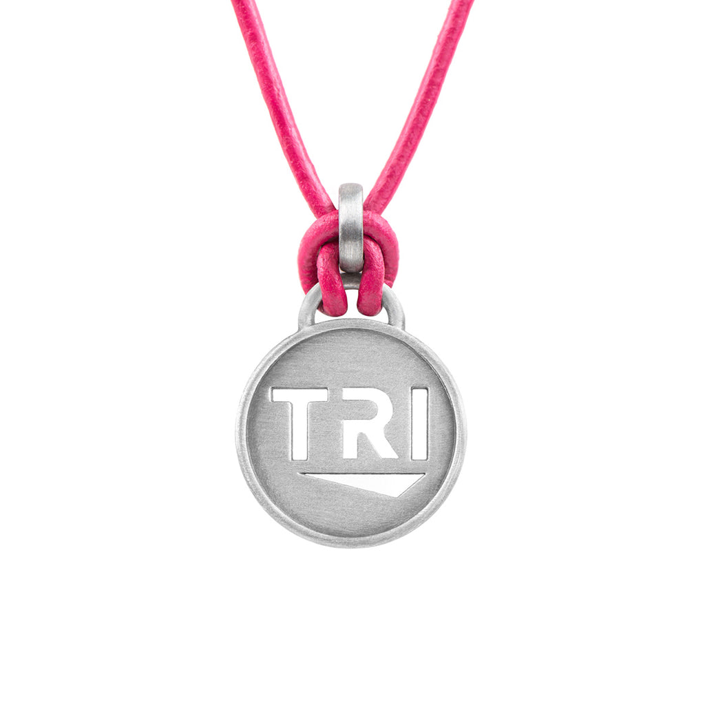 TRI Pendant Triathlon Necklace - ATHLETE INSPIRED triathlon jewelry, TRI necklace, TRI jewelry, Ironman Necklace, Ironman necklace