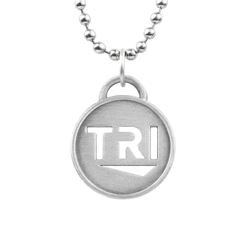 TRI Pendant Triathlon Necklace - ATHLETE INSPIRED triathlon jewelry, TRI necklace, TRI jewelry, Ironman Necklace, Ironman necklace