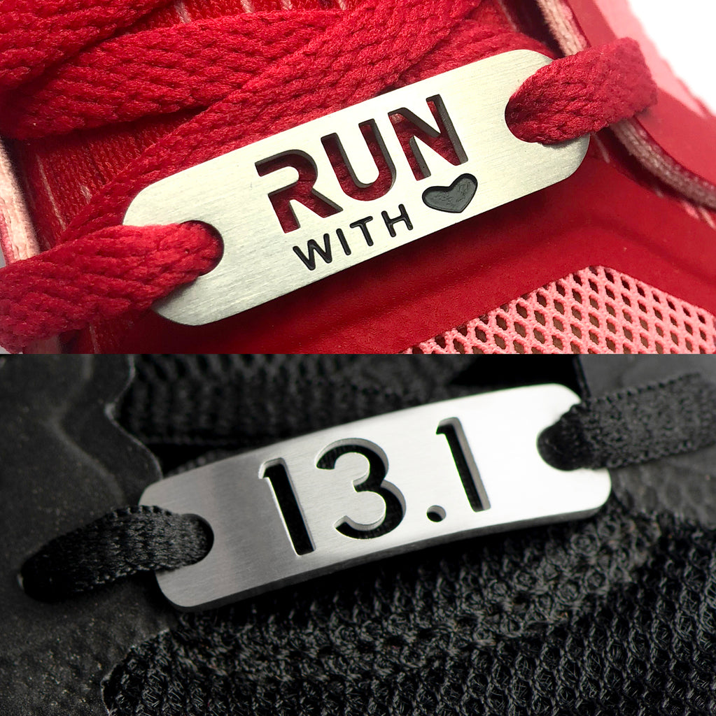 RUN with HEART & 13.1 Half Marathon Shoe Tag Bundle